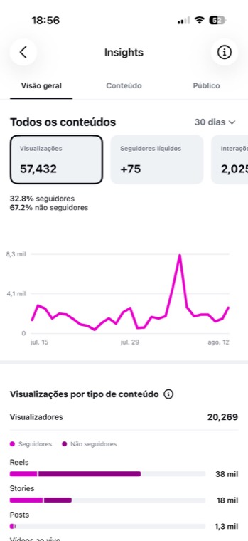 Insight do Instagram